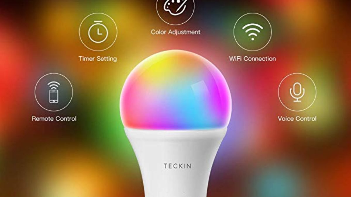 ≫TECKIN Bombilla LED inteligente con luz cálida WiFi ✓