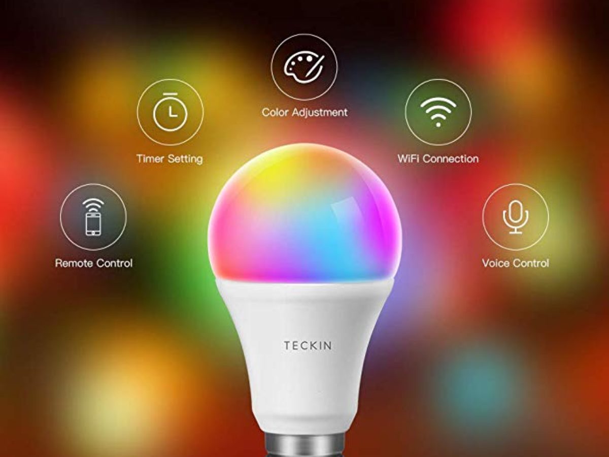 ≫TECKIN Bombilla LED inteligente con luz cálida WiFi ✓