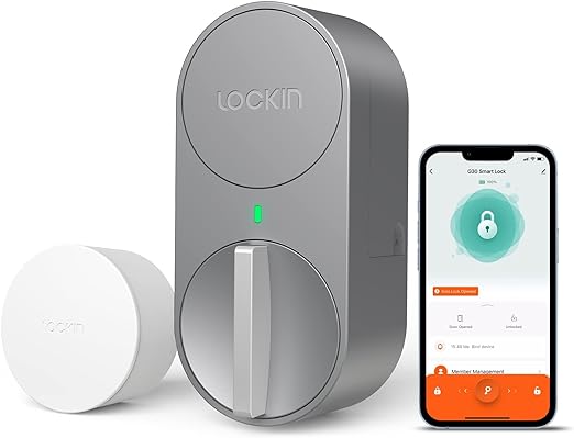 Cerradura Inteligente Lockin, Wi-Fi, Cerradura sin llave, Bluetooth, Alexa y Google.