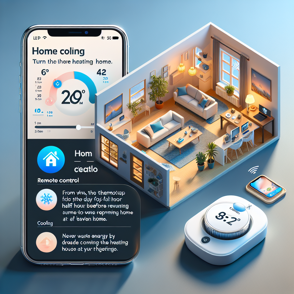 Control remoto: casa cálida antes de llegar