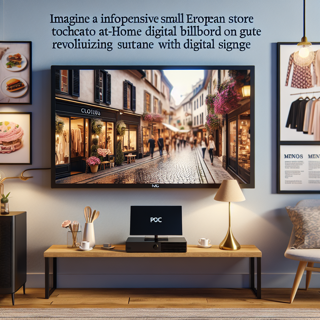 Kiosco digital o cartelería en tiendas