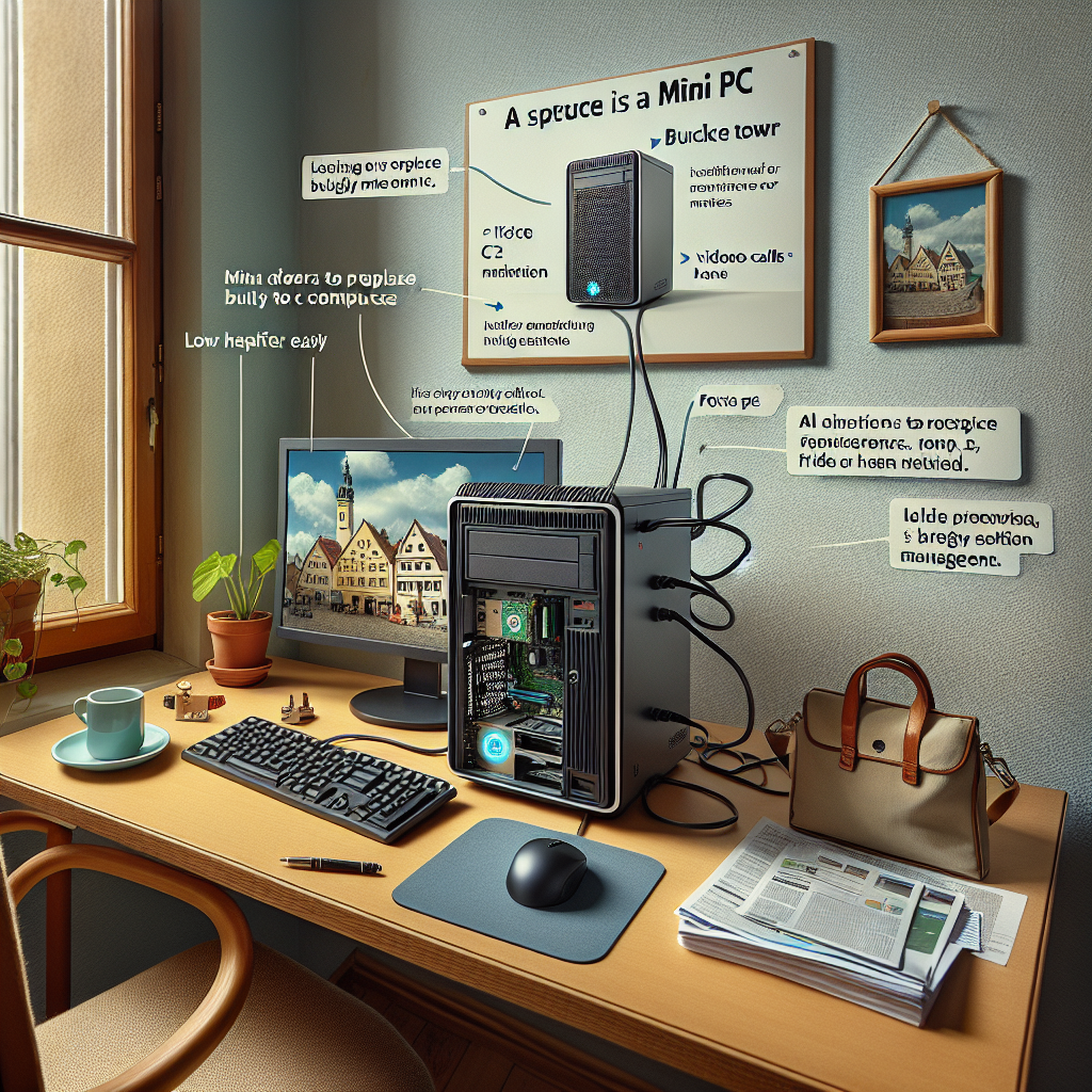 PC de oficina compacto y eficiente