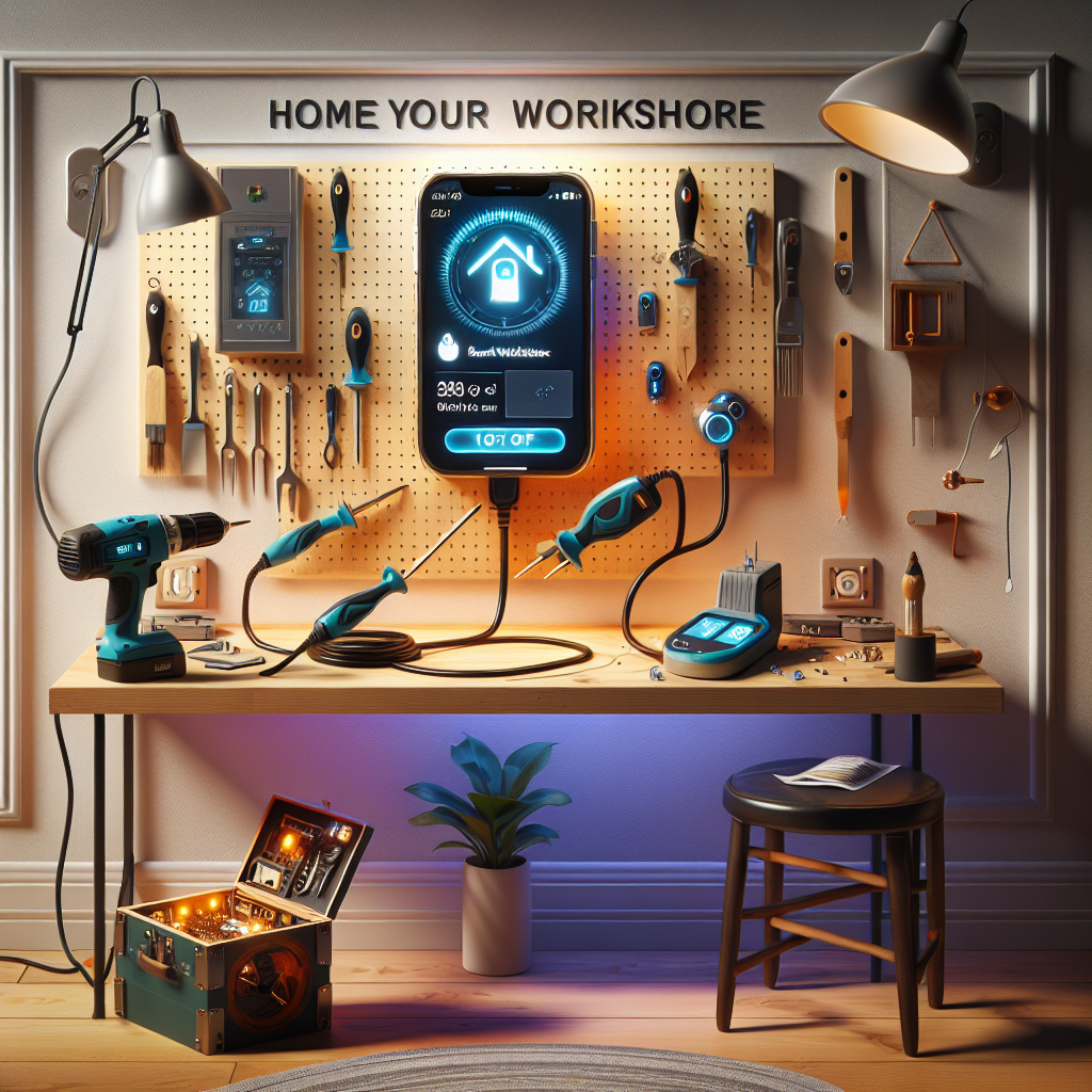 Taller doméstico con apagado de emergencia