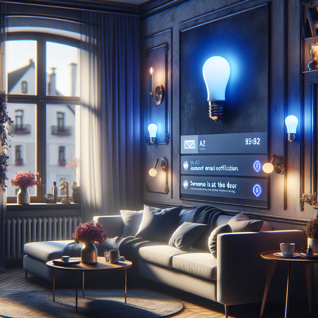 Bombilla notificadora de mensajes