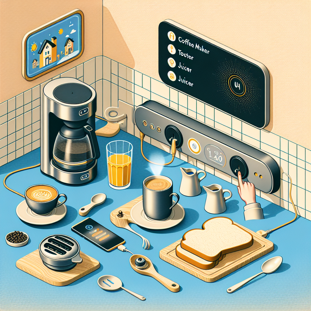 Desayuno inteligente en la cocina