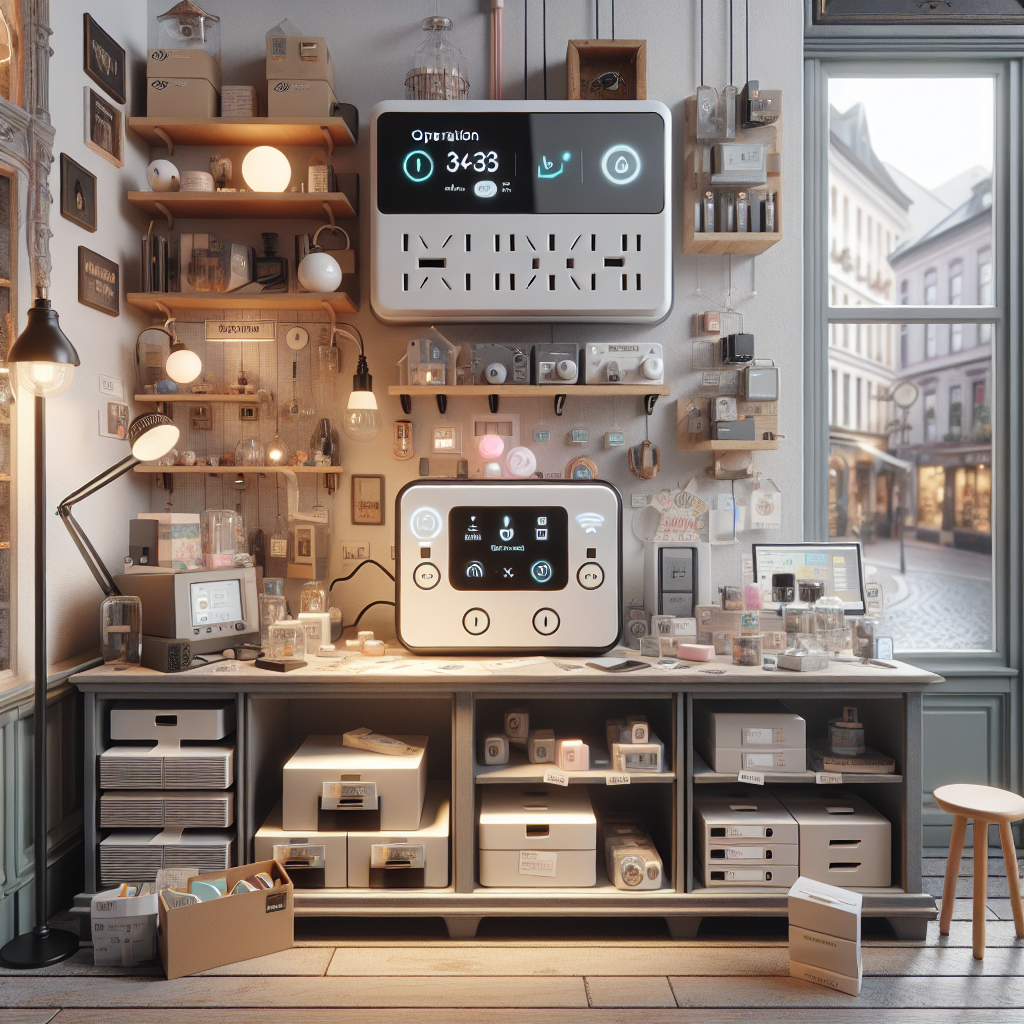 Expositores de tienda en horario programado