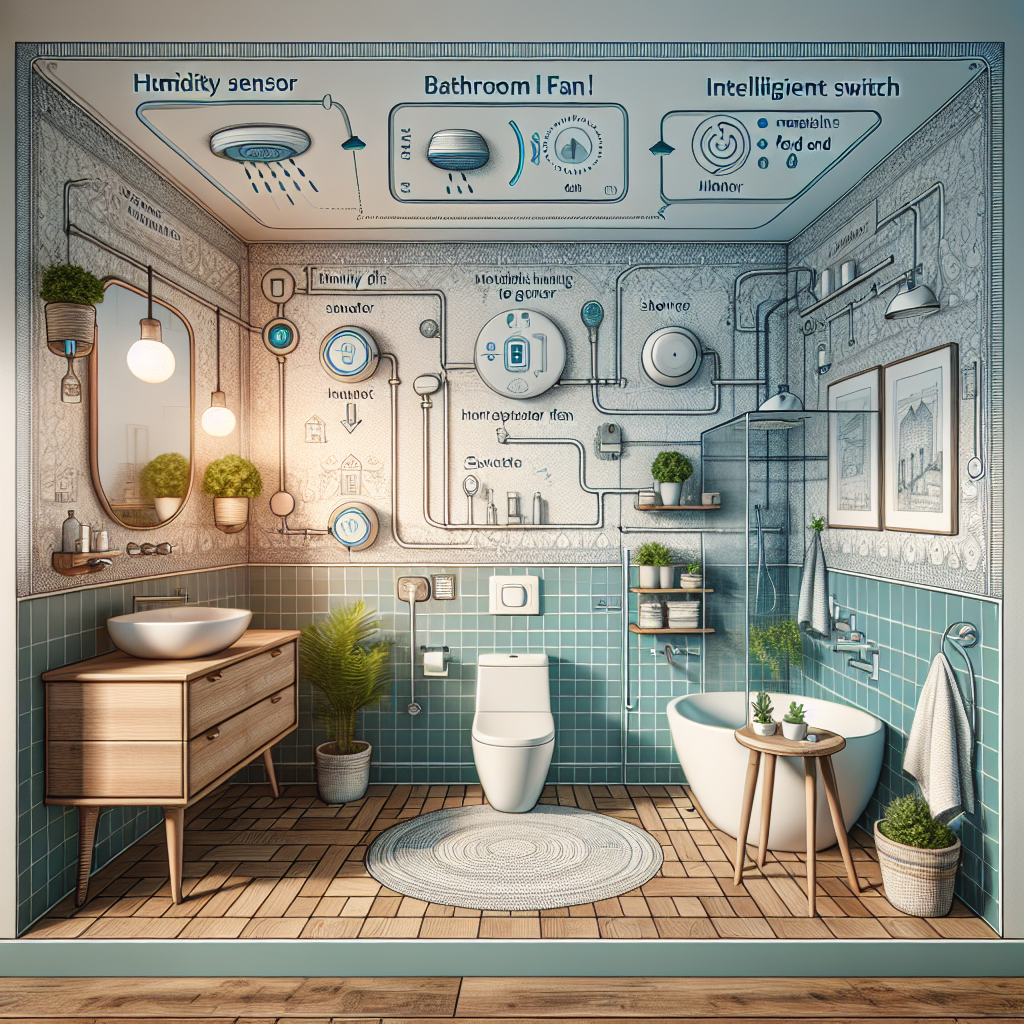 Extractor de baño activado automáticamente