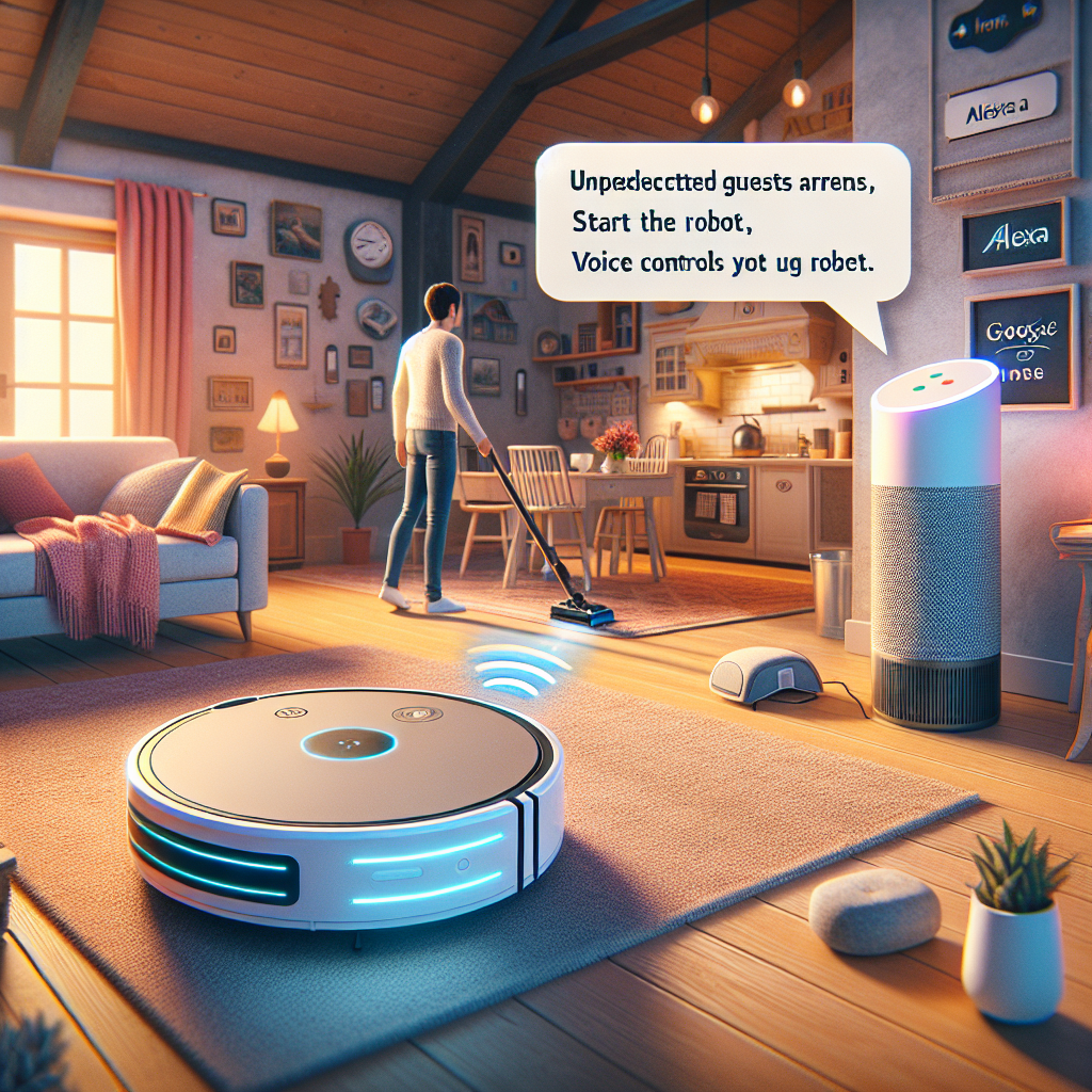 Integración con voz: Alexa, limpia la sala