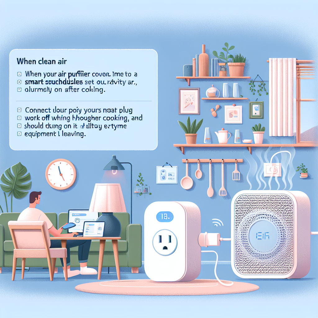 Purificador de aire controlado por horario