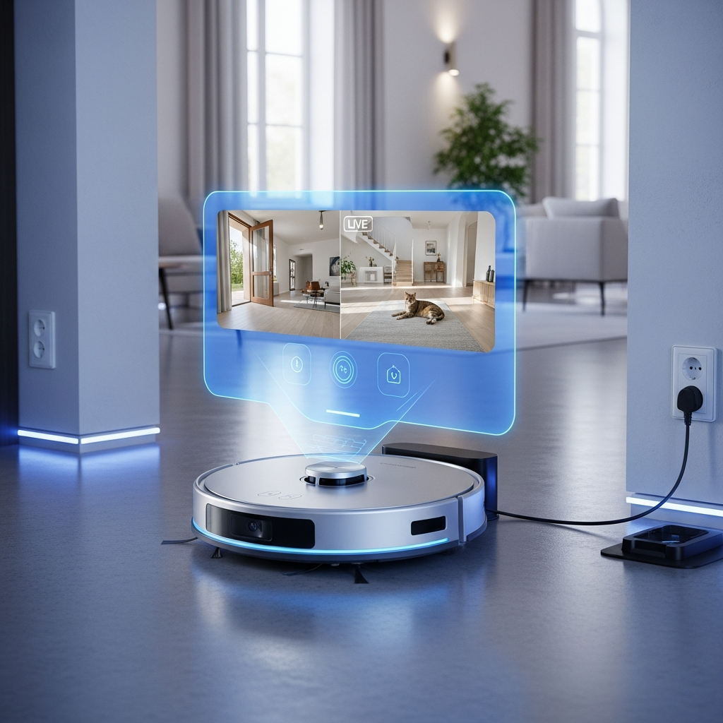 Cámara incorporada para vigilar el hogar