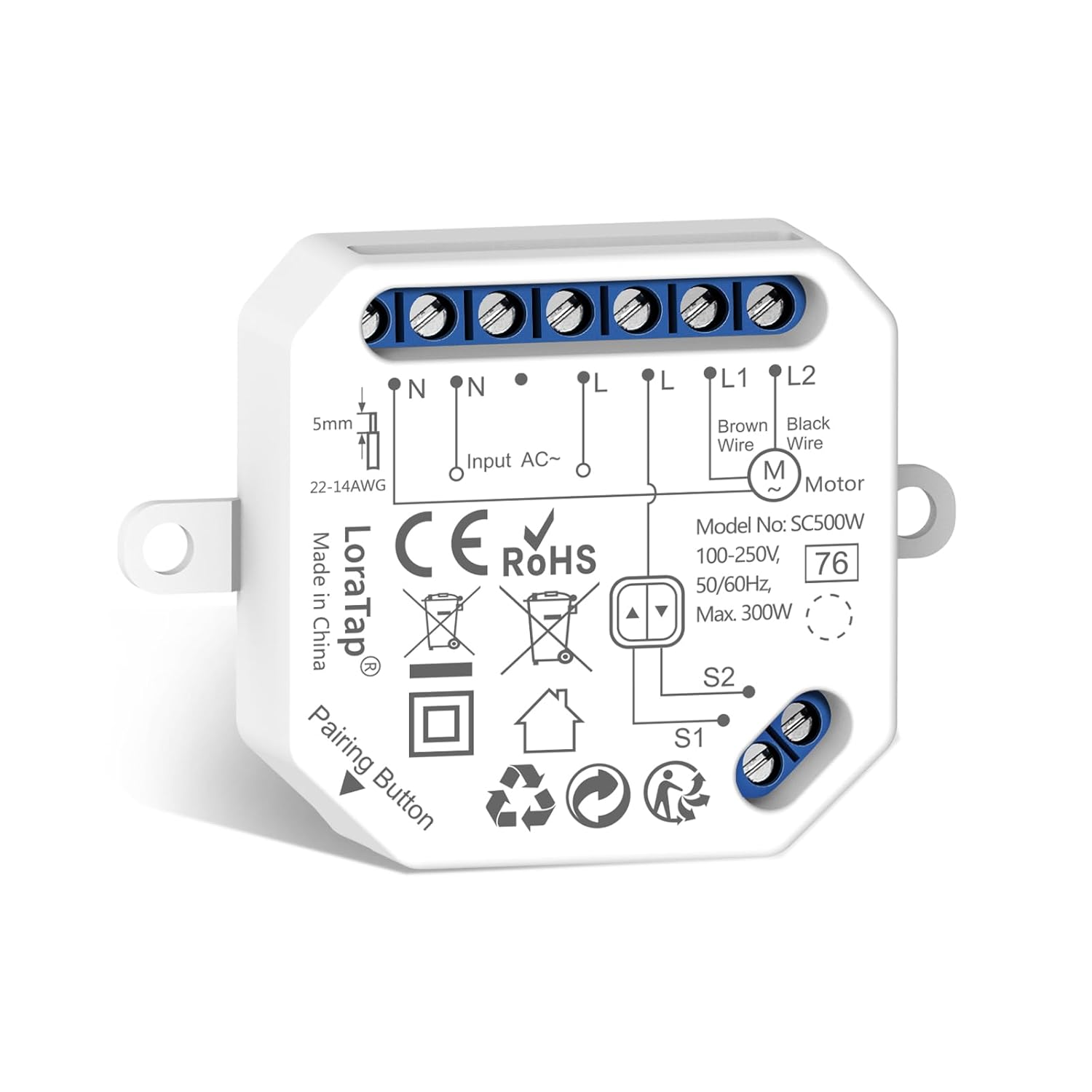 LoraTap interruptor persianas WiFi: control y temporizador