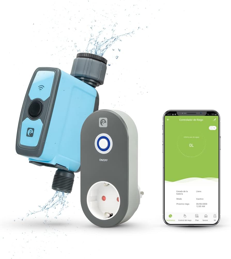 Garza Programador de riego WiFi - Control y ahorro agua