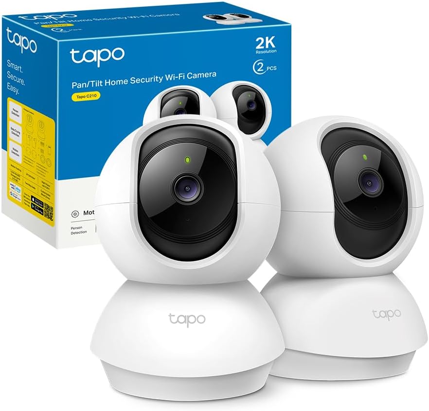 Tapo C210 - Cámara WiFi 2K con giro 360° y visión nocturna