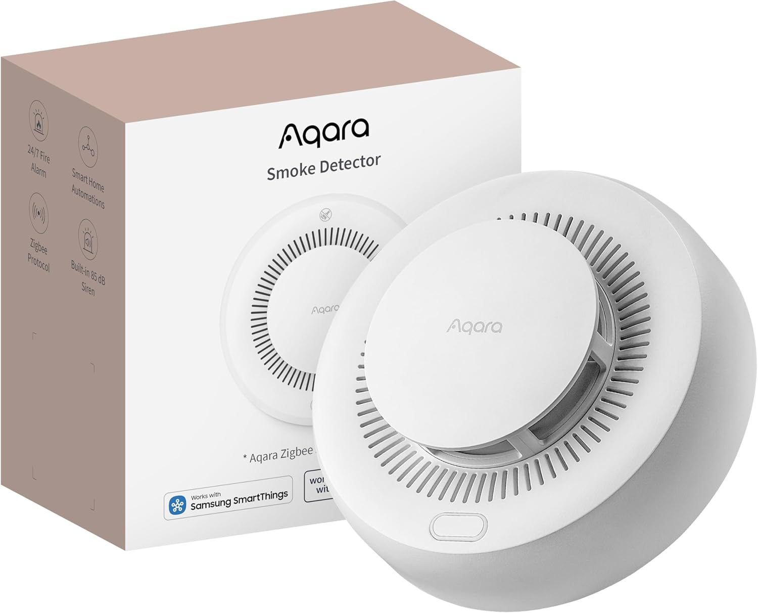 Aqara Detector de Humo inteligente: aviso rápido 85 dB hogar