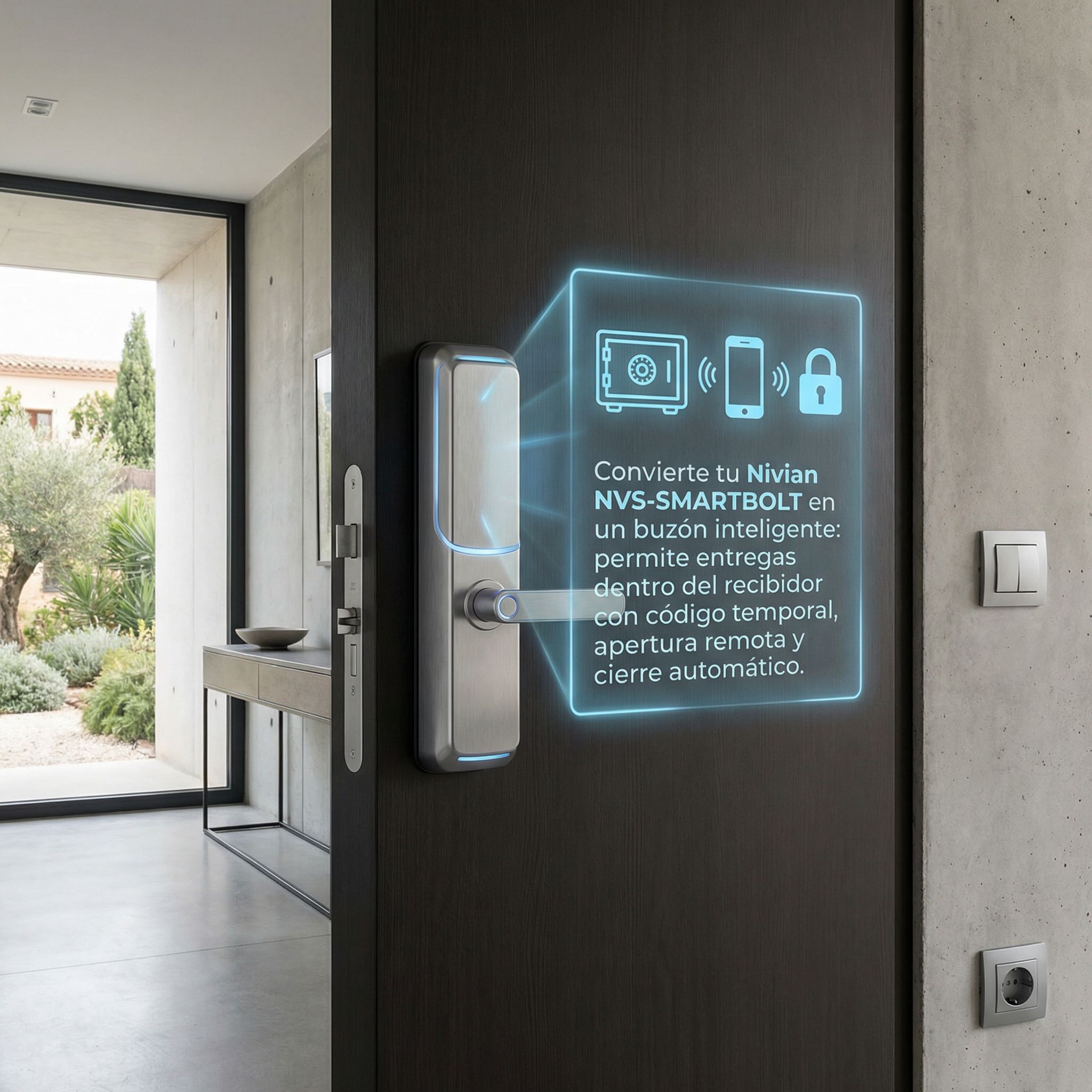 Recibe paquetes seguros dentro de casa con tu cerradura