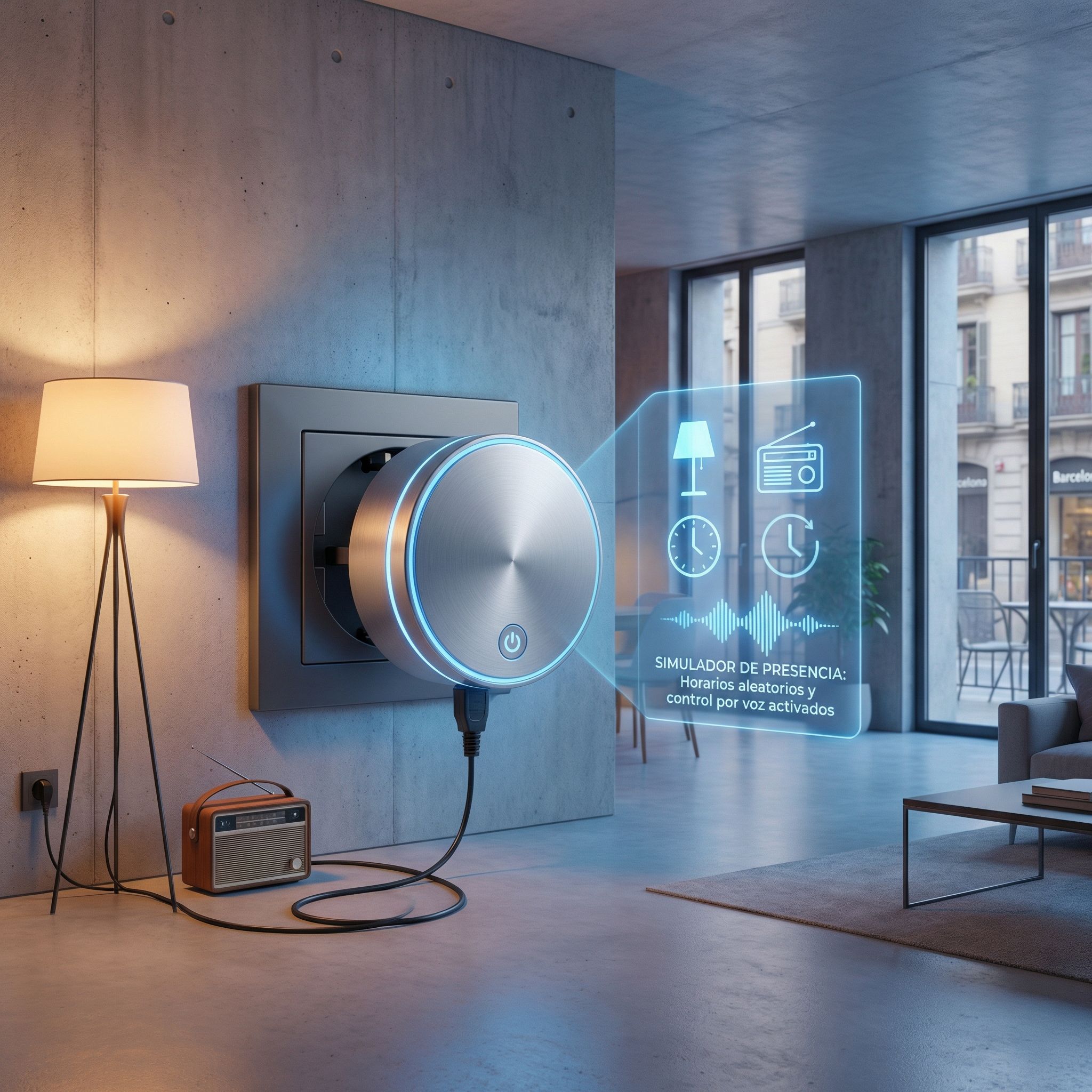 Simula presencia y ahorra energía con GHome Smart